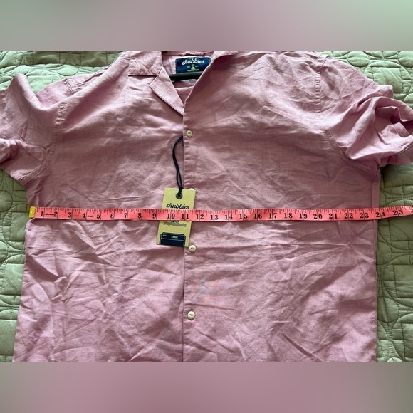 Chubbies The Magnolia Button Down Linen Sunday Shirt NWT - Picture 14 of 16